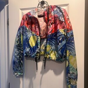Multicolor Nike cropped windbreaker